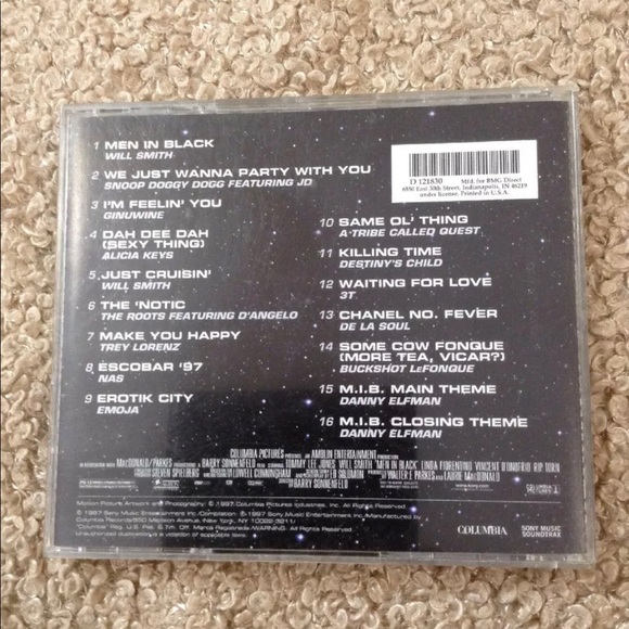 Men in Black Original Motion Picture Soundtrack by Various Artists (CD 1997) - Picture 2 of 11